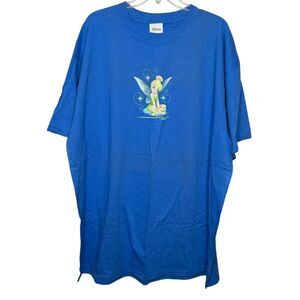 New with tags vintage y2k 2000s Disney Tinker Bell blue t-shirt xxl